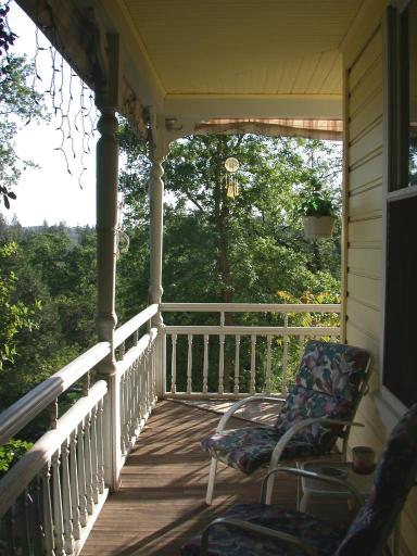 The Porch at our B&B