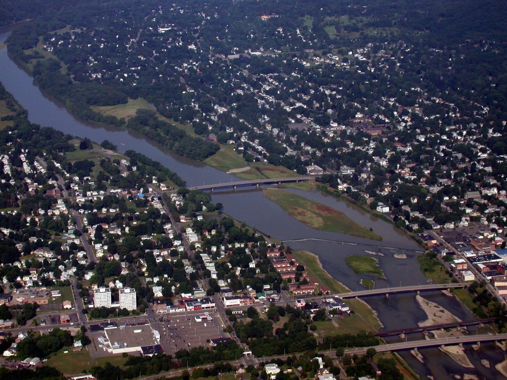 Downtown and the South Side, looking northwest from the South Side