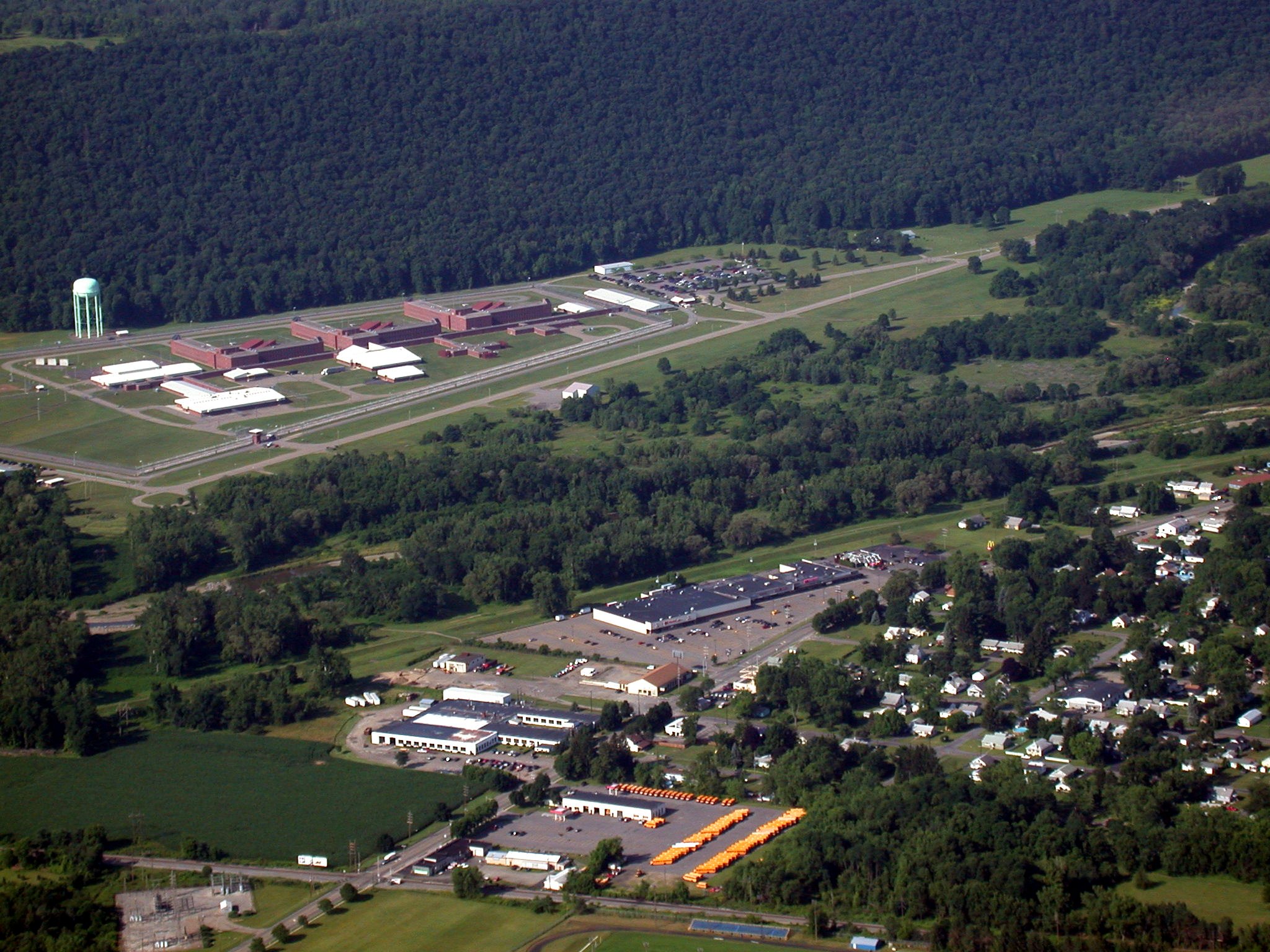 Bus Garage and Southport Prison (and a corner of Notre Dame's football field)