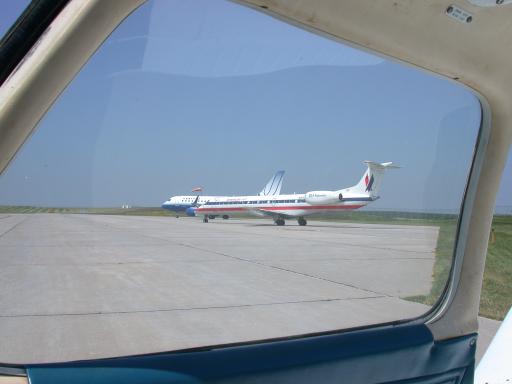 We snuck out in front of some big boys leaving Cedar Rapids