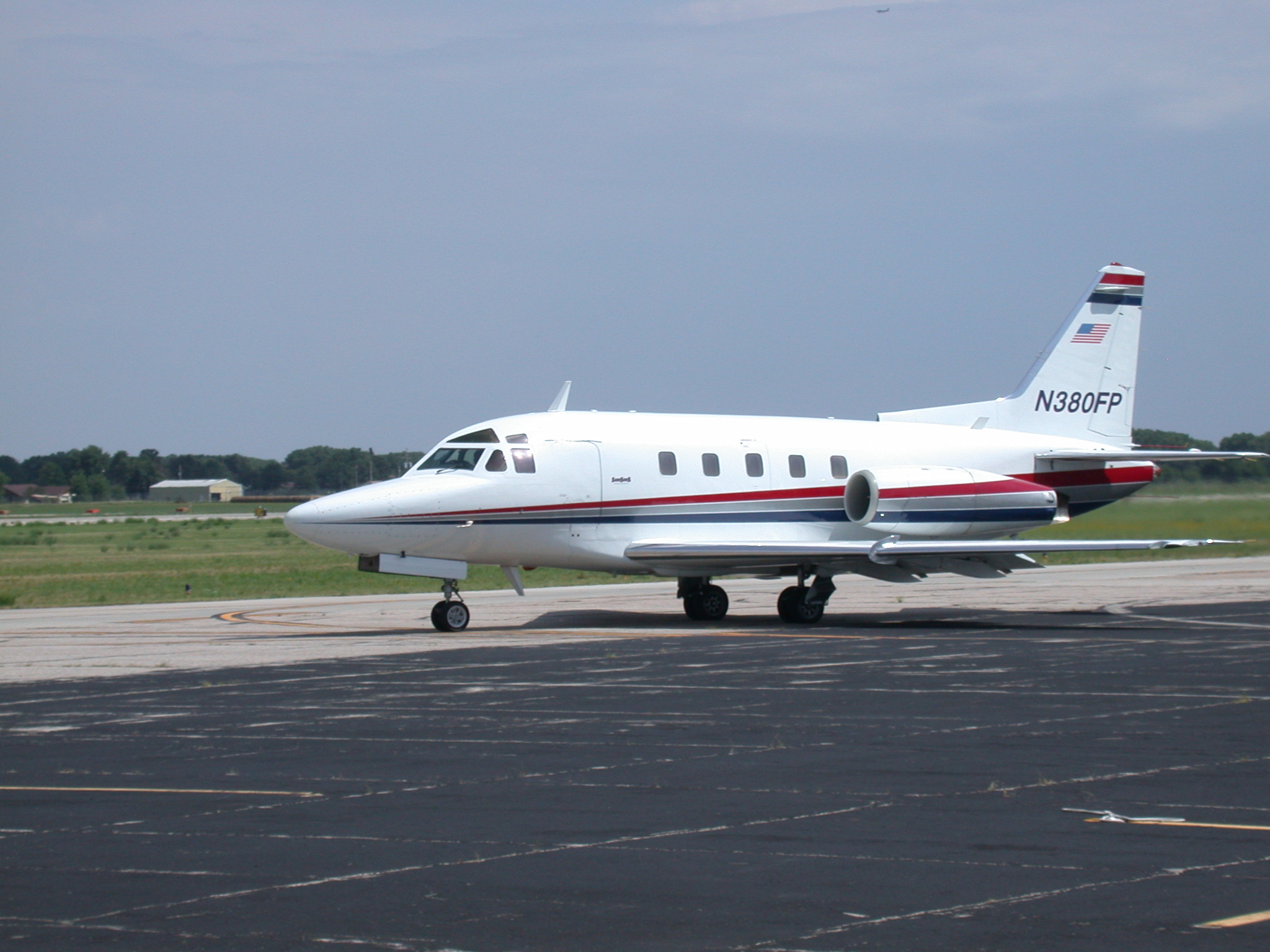 A Sabreliner at HUT, we think for a photo shoot