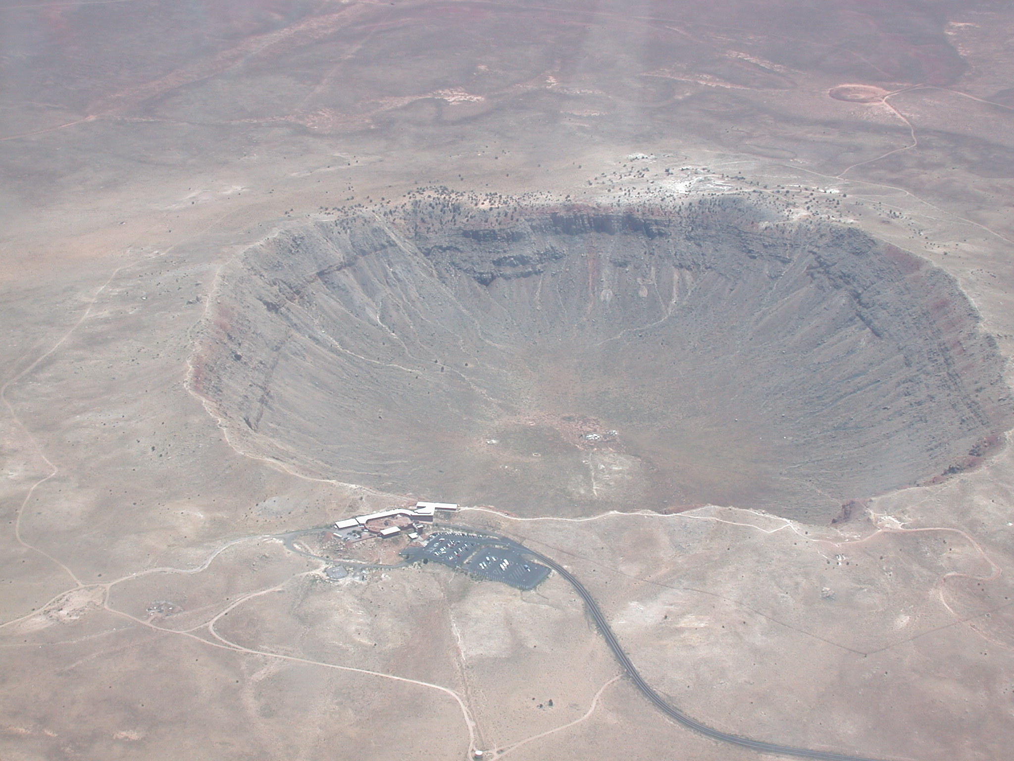 I love the meteor crater near Winslow, AZ