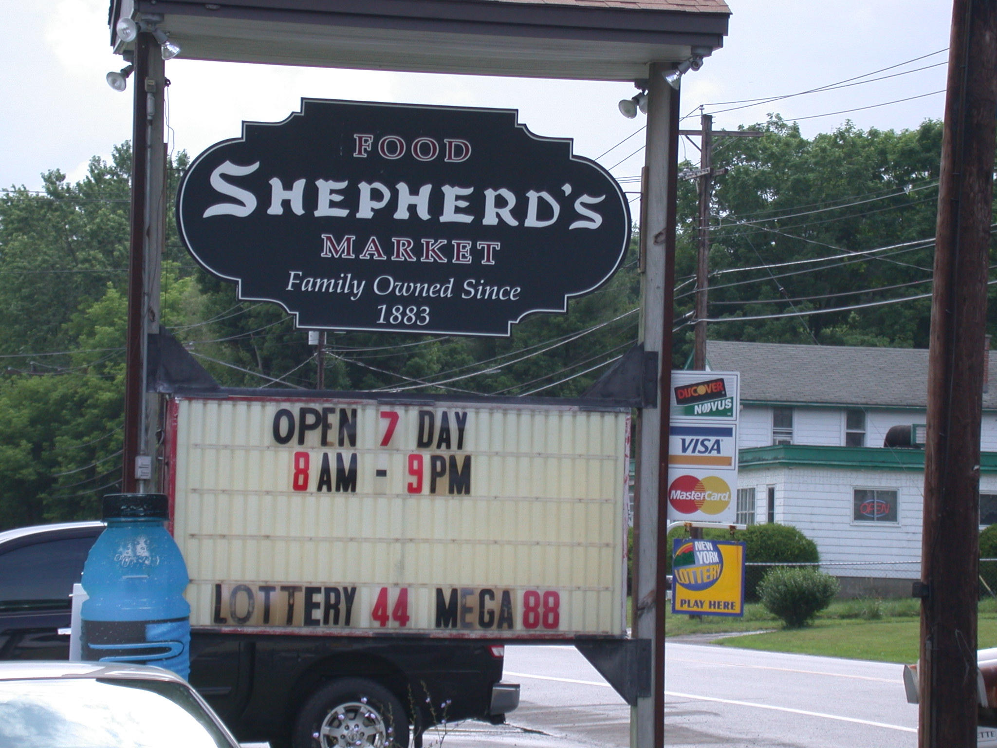 The sign outside Shepard's