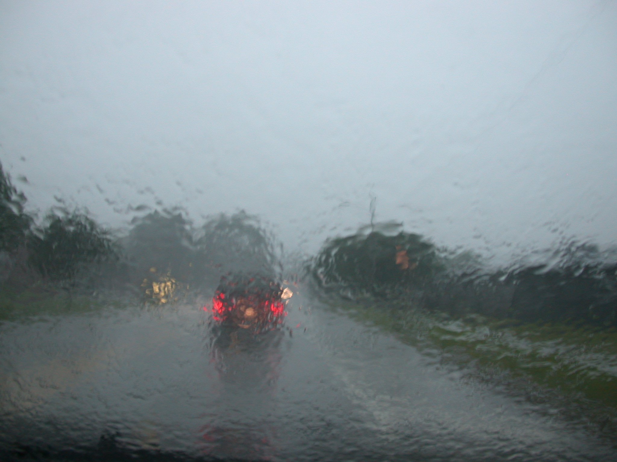 Driving through a thunderstorm.  I've kind of missed this.