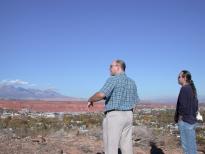 Sam Pottle and I look out over St. George